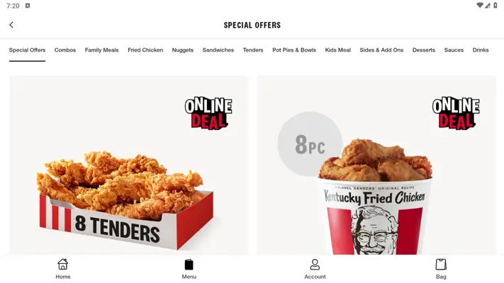 KFC US android App screenshot 0